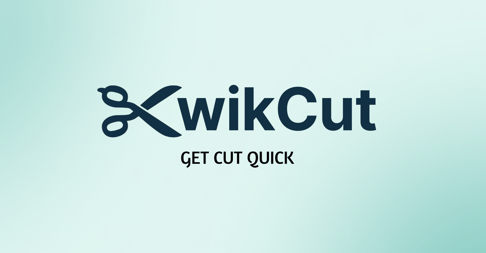 KwikCut logo and tagline poster